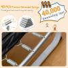 imageGoplus 6FT Kids Rectangle Trampoline 75 ASTM Approved Recreational Trampolines with Swing Horizontal Bar Mini Toddler Trampoline wEnclosure Net Seamless Cover Outdoor IndoorBlueOrange