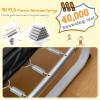 imageGoplus 6FT Kids Rectangle Trampoline 75 ASTM Approved Recreational Trampolines with Swing Horizontal Bar Mini Toddler Trampoline wEnclosure Net Seamless Cover Outdoor IndoorBlueYellow