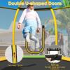 imageGoplus 7 FT Kids Trampoline with Slide 87 ASTM Approved Recreational Trampoline with Galvanized Steel Frame ampamp Safety Enclosure Net Ladder Indoor Outdoor Toddler TrampolineGreenYellow