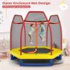imageGoplus 7FT Trampoline for Kids ASTM Approved Trampoline with Enclosure Net Safety Pad Galvanized Steel Frame Heavy Duty Recreational Toddler Trampoline for Boys Girls Outdoor IndoorRedBlue