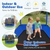 imageGoplus 7FT Trampoline for Kids ASTM Approved Trampoline with Enclosure Net Safety Pad Galvanized Steel Frame Heavy Duty Recreational Toddler Trampoline for Boys Girls Outdoor IndoorBlueGreen
