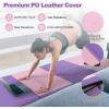 imageGoplus 8 x 4 x 2quot Gymnastics Mat Folding Tumbling Mat with Carry Handles Hook ampamp Loop Fasteners 4 Panels for Fitness Exercise Yoga Stretching Aerobics Workouts Thick Gym Mats for HomePinkPurple