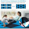 imageGoplus 8 x 4 x 2quot Gymnastics Mat Folding Tumbling Mat with Carry Handles Hook ampamp Loop Fasteners 4 Panels for Fitness Exercise Yoga Stretching Aerobics Workouts Thick Gym Mats for HomeBlueBlack