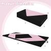 imageGoplus 8 x 4 x 2quot Gymnastics Mat Folding Tumbling Mat with Carry Handles Hook ampamp Loop Fasteners 4 Panels for Fitness Exercise Yoga Stretching Aerobics Workouts Thick Gym Mats for HomePinkBlack