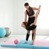 imageGoplus 8 x 4 x 2quot Gymnastics Mat Folding Tumbling Mat with Carry Handles Hook ampamp Loop Fasteners 4 Panels for Fitness Exercise Yoga Stretching Aerobics Workouts Thick Gym Mats for HomeBaby BluePink