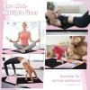 imageGoplus 8 x 4 x 2quot Gymnastics Mat Folding Tumbling Mat with Carry Handles Hook ampamp Loop Fasteners 4 Panels for Fitness Exercise Yoga Stretching Aerobics Workouts Thick Gym Mats for HomePinkBlack