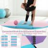 imageGoplus 8 x 4 x 2quot Gymnastics Mat Folding Tumbling Mat with Carry Handles Hook ampamp Loop Fasteners 4 Panels for Fitness Exercise Yoga Stretching Aerobics Workouts Thick Gym Mats for HomeBaby BluePink