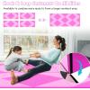 imageGoplus 8 x 4 x 2quot Gymnastics Mat Folding Tumbling Mat with Carry Handles Hook ampamp Loop Fasteners 4 Panels for Fitness Exercise Yoga Stretching Aerobics Workouts Thick Gym Mats for HomePinkRose