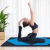 imageGoplus 8 x 4 x 2quot Gymnastics Mat Folding Tumbling Mat with Carry Handles Hook ampamp Loop Fasteners 4 Panels for Fitness Exercise Yoga Stretching Aerobics Workouts Thick Gym Mats for HomeBlueBlack