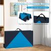 imageGoplus 8 x 4 x 2quot Gymnastics Mat Folding Tumbling Mat with Carry Handles Hook ampamp Loop Fasteners 4 Panels for Fitness Exercise Yoga Stretching Aerobics Workouts Thick Gym Mats for HomeBlueBlack