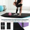 imageGoplus 8 x 4 x 2quot Gymnastics Mat Folding Tumbling Mat with Carry Handles Hook ampamp Loop Fasteners 4 Panels for Fitness Exercise Yoga Stretching Aerobics Workouts Thick Gym Mats for HomeBlack 2