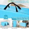 imageGoplus 8 x 4 x 2quot Gymnastics Mat Folding Tumbling Mat with Carry Handles Hook ampamp Loop Fasteners 4 Panels for Fitness Exercise Yoga Stretching Aerobics Workouts Thick Gym Mats for HomeLight Blue