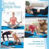 imageGoplus 8 x 4 x 2quot Gymnastics Mat Folding Tumbling Mat with Carry Handles Hook ampamp Loop Fasteners 4 Panels for Fitness Exercise Yoga Stretching Aerobics Workouts Thick Gym Mats for HomeBlueBlack