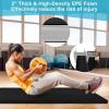 imageGoplus 8 x 4 x 2quot Gymnastics Mat Folding Tumbling Mat with Carry Handles Hook ampamp Loop Fasteners 4 Panels for Fitness Exercise Yoga Stretching Aerobics Workouts Thick Gym Mats for HomeBlack 1