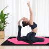 imageGoplus 8 x 4 x 2quot Gymnastics Mat Folding Tumbling Mat with Carry Handles Hook ampamp Loop Fasteners 4 Panels for Fitness Exercise Yoga Stretching Aerobics Workouts Thick Gym Mats for HomePurplePink