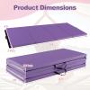 imageGoplus 8 x 4 x 2quot Gymnastics Mat Folding Tumbling Mat with Carry Handles Hook ampamp Loop Fasteners 4 Panels for Fitness Exercise Yoga Stretching Aerobics Workouts Thick Gym Mats for HomePurple