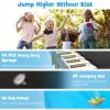 imageGoplus 8FT x 14FT Rectangular Trampoline 440LBS Bearing Recreational Trampolines wEnclosure Net ampamp NonSlip Ladder Waterproof Pad ASTM Approved Bounce Outdoor Trampoline for Kids AdultsBlue
