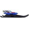 imageGoplus Folding Snow Sled for Kids with Seat Backrest and Handle Ski Sled Snow Racer with Tow Rope Easy to Assemble