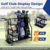 imageGoplus Golf Bag Storage Garage Organizer Extra Large Storage Stand for 2 Golf Bags Golf Clubs Removable Hooks 4 Universal Wheels Rack for Golf Accessories in Basement43x16LxW wExtra Rack