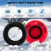 imageGoplus Heavy Duty Snow Tube for Sledding 40 Inflatable Snow Sled with Canvas Cover Commercial Grade Rubber Tire Tube Strap Cushioned Seat Pump Winter Toys for Youth AdultsRed1 Seat