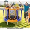 imageGoplus Kids Trampoline 48quot ASTM Approved Recreational Trampoline with Safety Space Design Seamless Jumping Mat Indoor Outdoor Mini Toddler Trampoline for Baby Boys Girls GiftsBlueOrange