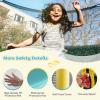 imageGoplus Kids Trampoline 48quot Toddler Trampoline ASTM Approved wSafety Enclosure Net No Gap Mat Small Mini Recreational Trampoline for Indoor Outdoor Boys Girls Baby Birthday GiftsYellowBlue