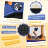 imageGoplus Kids Trampoline 64quot Toddler Trampoline with Detachable Canopy Safety Enclosure Net Foam Handle AntiRust Springs Indoor Outdoor Mini Recreational Trampoline for Boys GirlsOrangeBlue