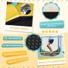 imageGoplus Kids Trampoline 64quot Toddler Trampoline with Detachable Canopy Safety Enclosure Net Foam Handle AntiRust Springs Indoor Outdoor Mini Recreational Trampoline for Boys GirlsYellowBlue