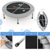 imageGoplus Mini Folding Trampoline 3638 Foldable Fitness Rebounder for Adults Portable Exercise Trampoline for Indoor Outdoor Activities Workout Max Load 330LBSSliver