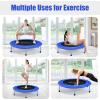 imageGoplus Mini Folding Trampoline 3638 Foldable Fitness Rebounder for Adults Portable Exercise Trampoline for Indoor Outdoor Activities Workout Max Load 330LBSBlue