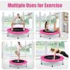 imageGoplus Mini Folding Trampoline 3638 Foldable Fitness Rebounder for Adults Portable Exercise Trampoline for Indoor Outdoor Activities Workout Max Load 330LBSPink