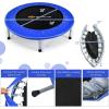 imageGoplus Mini Folding Trampoline 3638 Foldable Fitness Rebounder for Adults Portable Exercise Trampoline for Indoor Outdoor Activities Workout Max Load 330LBSBlue