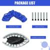 imageGoplus Mini Folding Trampoline 3638 Foldable Fitness Rebounder for Adults Portable Exercise Trampoline for Indoor Outdoor Activities Workout Max Load 330LBSBlue