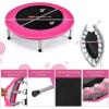 imageGoplus Mini Folding Trampoline 3638 Foldable Fitness Rebounder for Adults Portable Exercise Trampoline for Indoor Outdoor Activities Workout Max Load 330LBSPink