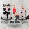 imageGoplus Mini Folding Trampoline 3638 Foldable Fitness Rebounder for Adults Portable Exercise Trampoline for Indoor Outdoor Activities Workout Max Load 330LBSSliver