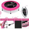imageGoplus Mini Folding Trampoline 3638 Foldable Fitness Rebounder for Adults Portable Exercise Trampoline for Indoor Outdoor Activities Workout Max Load 330LBSPink