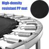 imageGoplus Mini Folding Trampoline 3638 Foldable Fitness Rebounder for Adults Portable Exercise Trampoline for Indoor Outdoor Activities Workout Max Load 330LBSBlue