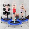 imageGoplus Mini Folding Trampoline 3638 Foldable Fitness Rebounder for Adults Portable Exercise Trampoline for Indoor Outdoor Activities Workout Max Load 330LBSBlue