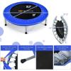 imageGoplus Mini Folding Trampoline 3638 Foldable Fitness Rebounder for Adults Portable Exercise Trampoline for Indoor Outdoor Activities Workout Max Load 330LBSBlue