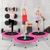 imageGoplus Mini Folding Trampoline 3638 Foldable Fitness Rebounder for Adults Portable Exercise Trampoline for Indoor Outdoor Activities Workout Max Load 330LBSPink