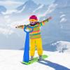imageGoplus Ski Scooter Foldup Snowboard Snow Scooter WGrip Handle Sliding Snow Sled for Snow Dune Grass Portable Kick Scooter Sled for Kids Toddlers Teenagers Winter ToysBlueGreen