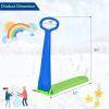 imageGoplus Ski Scooter Foldup Snowboard Snow Scooter WGrip Handle Sliding Snow Sled for Snow Dune Grass Portable Kick Scooter Sled for Kids Toddlers Teenagers Winter ToysBlueGreen