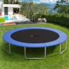 imageGoplus Trampoline Replacement Pad 16 15 14 12 10 8FT Spring Cover No Holes for Poles WaterResistant Universal Round Trampoline Accessories Safety PadBlue
