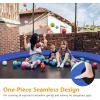 imageGoplus Trampoline Replacement Pad 16 15 14 12 10 8FT Spring Cover No Holes for Poles WaterResistant Universal Round Trampoline Accessories Safety PadBlue
