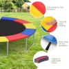 imageGoplus Trampoline Replacement Pad 16 15 14 12 10 8FT Spring Cover No Holes for Poles WaterResistant Universal Round Trampoline Accessories Safety PadMulticolor