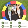 imageGoplus Trampoline Replacement Pad 16 15 14 12 10 8FT Spring Cover No Holes for Poles WaterResistant Universal Round Trampoline Accessories Safety PadMulticolor
