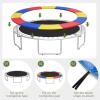 imageGoplus Trampoline Replacement Pad 16 15 14 12 10 8FT Spring Cover No Holes for Poles WaterResistant Universal Round Trampoline Accessories Safety PadMulticolor