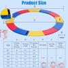imageGoplus Trampoline Replacement Pad 16 15 14 12 10 8FT Spring Cover No Holes for Poles WaterResistant Universal Round Trampoline Accessories Safety PadMulticolor