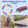 imageGoplus Trampoline Replacement Pad 16 15 14 12 10 8FT Spring Cover No Holes for Poles WaterResistant Universal Round Trampoline Accessories Safety PadMulticolor