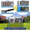 imageGoplus Trampoline Safety Net for 8FT 10FT 12FT 14FT 15FT 16FT Round Frame Trampoline WeatherResistant Breathable Replacement Enclosure Net with Adjustable Straps Net Only8FT6 Poles6 Straps